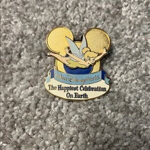 Disney Gold and Blue Tinker Bell Official Trading Pin